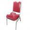 Commercial upholstered luxury indoor hotel dining metal chiavari chair