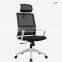 Factory Popular Competitive Home Office Furniture Headrest Back mesh  Folding Fabric Swivel Ergonomic office chair for sale