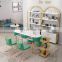 Light Luxury Internet Celebrity Marble and Wrought Iron Double-layer Nail Table and Chair Set