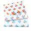 Cartoon Fox fabric Kindergarten baby cotton three-piece fabric Korean print children's arrow cotton twill fabric