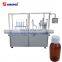 Full automatic 50ml oral syrup liquid plastic bottle filling machine