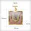 Home Decor Elk Agate Square Desk Table Clock