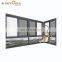 Skylight European Style Burglar Proof Sliding Folding Tempered Glass Sliding Window