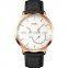 OEM custom logo men wristwatch brand Skmei 1510 japan movement waterproof genuine black leather quartz watch