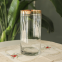 Gold Rim Transparent Glass Vases Cylinder Shape Wedding Glass Vases Home Decoration