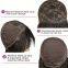 Trendy Design Wig Human Hair Salt & Pepper Kinky Curly Full Mechanism 250% Human Hair Wigs Brazilian Hair 10 Inch For Women