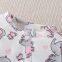3pcs Newborn Baby's Cartoon Moon & Cloud Pattern Footed Bodysuit, Casual Comfy Long Sleeve Romper, Toddler & Infant Girl's Onesie, As Gift