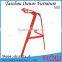 modern stackable metal frame bar chair