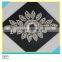 Hot Fix Crystal Glass Stone Applique Horse Eye Mix Waterdrop Rhinestone Patch 10x10cm