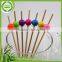 New design different packing cocktail grill picnic bamboo skewer stick