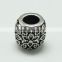 Pdora Jewelry Accessories Cylinder Carving Slider DIY Zinc Alloy Beads for Bracelets