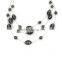 Handmade Fine Jewelry Wholesale Grey-Black Beads Statement Necklace Woman