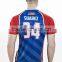 unisex 3D Sublimated 3/4 sleeve raglan t-shirt