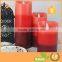 3-Layer Colorful Flameless Moving Wick LED Candle Battery Operated Flickering Flame Candle