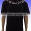 2014 new style men's custom printed black t-shirt