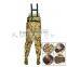 CHN-81205M high chest camo color fishing wander pants hunting and fishing suit boots