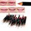 2016 Hot Sale Multicolor Waterproof Functional Lip Liner Pencil Eyebrow Eye Lip Makeup Colorful Cosmetic Lipliner Pen