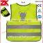 EN ISO 20471 yellow security kids safety vest with reflective strips