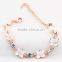 Girls Favorite Gold Plated Beautiful Flower Charm Brace Lace Bracelet