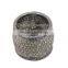 92.5 Sterling Silver Eternity Band Ring, Pave Diamond Silver Ring, New Design Diamond Ring