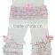 Classic style Baby girls Organic contton triple ruffle pants