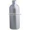 Refillable color printing cosmetic 500ml aluminum shampoo bottle with screw cap                        
                                                Quality Choice
