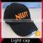100% cotton color led baseball caps