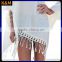 Spring fashion Chiffon dress White Fringe Crochet Beach Cover Up Swimsuit dress Beach Dress