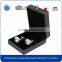 High-end Leather black single cufflink box for men wholesale