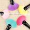 colorful short handle 15.5cm make up fan brush
