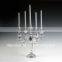 Import India crystal glass candle holder for wedding table decorations