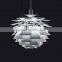 Artichoke pendant lamp in silver, golden finish                        
                                                Quality Choice