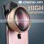2 in 1 optical glass 0.6x big Wide angle with Macro zoom lens for iphone mobile phone camera lens