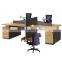 I shape Knock down with drawers office furniture made in china workstation cluster