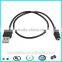 Retractable usb to 2.1mm barrel plug male dc cable