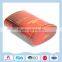 Red oval metal tin can for biscuits packing