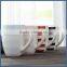 Modern style colorful stripe porcelain tea mug cup