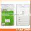 vertical style Clear PVC business ID badge card holder case with slot & chain Holes