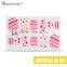 Fluorescent Green Smile Face Full Children Nail Wraps