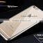 Factory Wholesale Ultra-thin Transparent Clear Soft TPU Case Cover, Plated Gold Edge TPU Back Cover