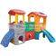 LLDPE Plastic Type and Plastic Frame Material Kids Plastic Playhouse With Slide