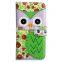 Cute Cartoon Owl Stand Wallet Flip pu Leather Bumper Case for Htc Desire Eye