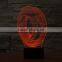 3D Optical Night Light Illusion Circle 7 RGB Light Colors 10 LEDs AA Battery or DC 5V Mixed Lot