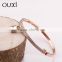 2016 OUXI fashionable girls Love lock zircon braceletes 50048-2