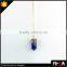 Amethyst Stone pendant Fashion.Delicate Design Gold Chain Handmade Necklace