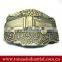 Professional manufactur fashion decorative dress 3D Brass belt buckle