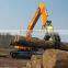 ZX210lc Hitachi Excavator Hydraulic Rotating log grapple, Wooden and Stone Grapple for sale