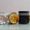 home decoration wedding decor black glass candle jar/candle holder
