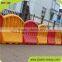 Low cost highly visible water filled barriers prevent accidents
