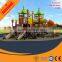 Outdoor game center cheap kids playground with plastic slide